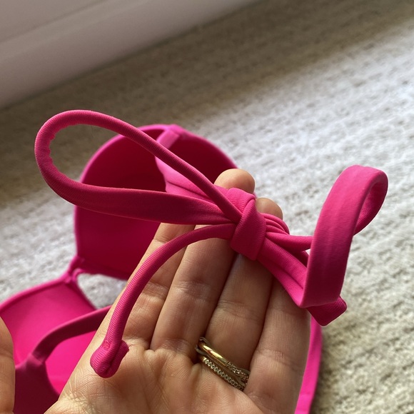 Victoria's Secret Swim Hot Pink Bombshell Push Up Triangle Halter Bikini … - Picture 9 of 9